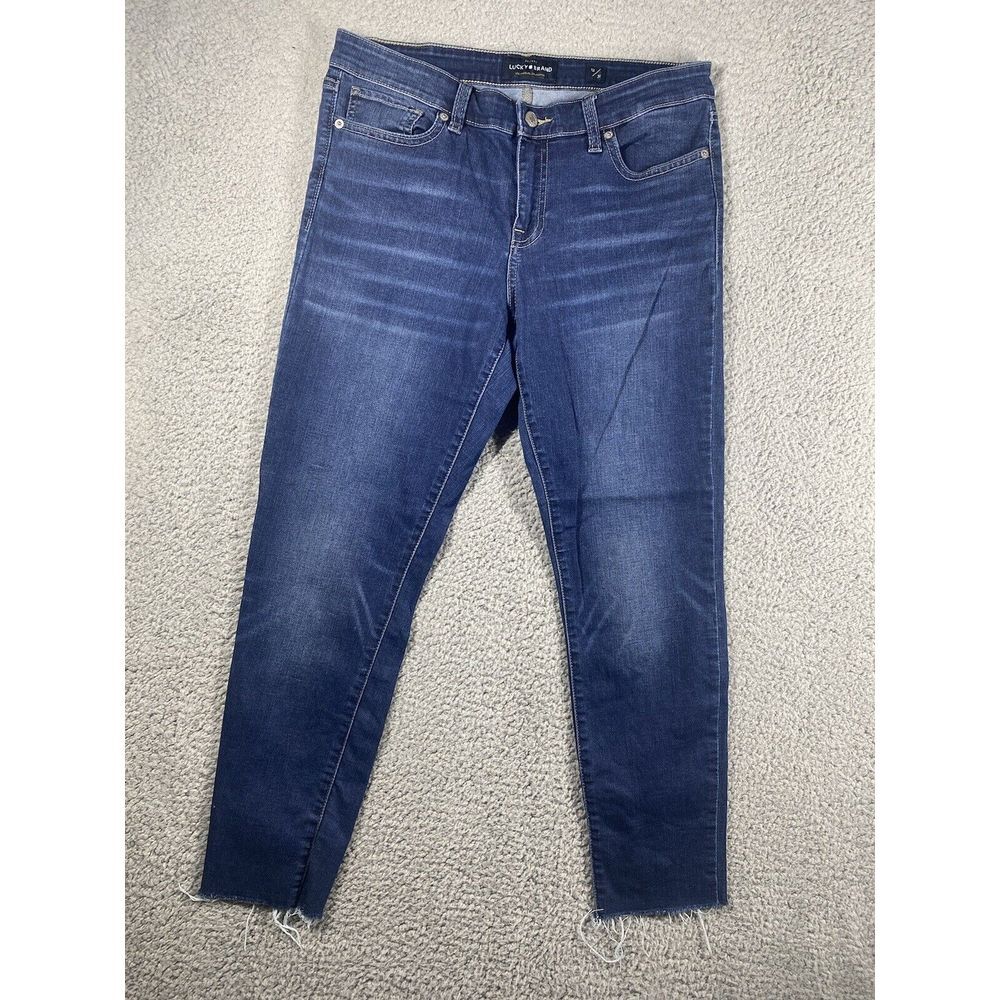 Lucky Brand Womens Straight Leg Blue Denim‎ Pockets Size 12/31